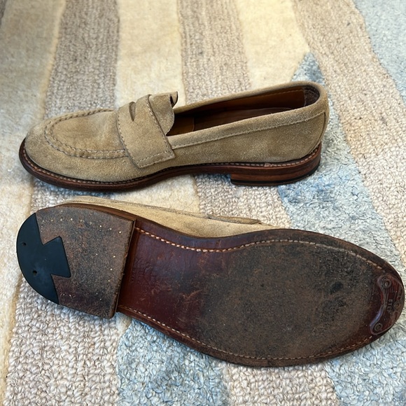 Men’s Alden unlined Penny Moc Suede Loafers US6D - Picture 6 of 8